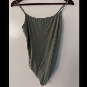 Aerie Smoothez Olive Green Bodysuit